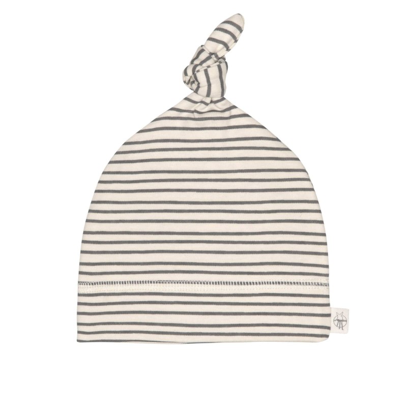 Bonnet GOTS Rayé gris