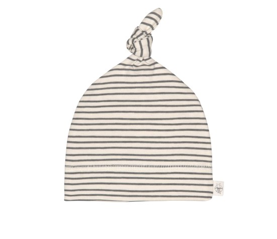 Bonnet GOTS Rayé gris - Le coin des petits