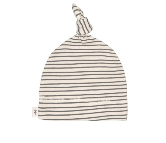 Bonnet GOTS Rayé gris