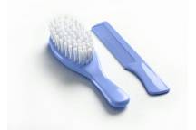 Set Brosse et Peigne Bleu Indigo