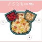 Assiette en Silicone Isy - Chien Assiette en Silicone Isy - Chien