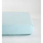 Drap Housse 60x140 Bleu Celadon coton BIO