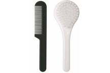 Set de Coiffure Brosse + Peigne - Speckles Blanc