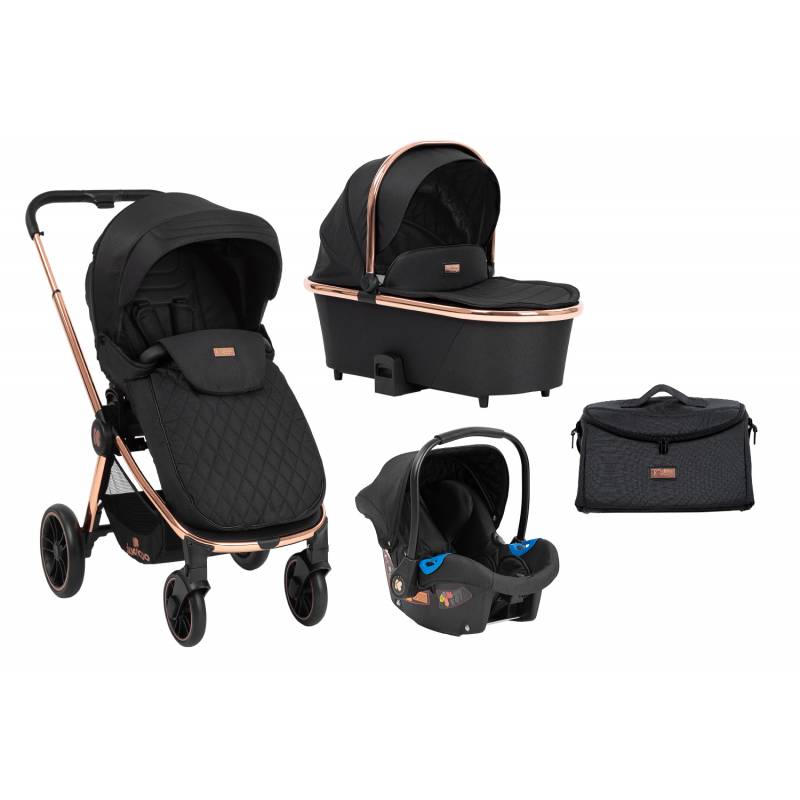 Poussette Vicenza 3 en 1 Premium Black - Le coin des petits