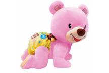 Peluche interactive Ourson 1, 2, 3 suis-moi Rose