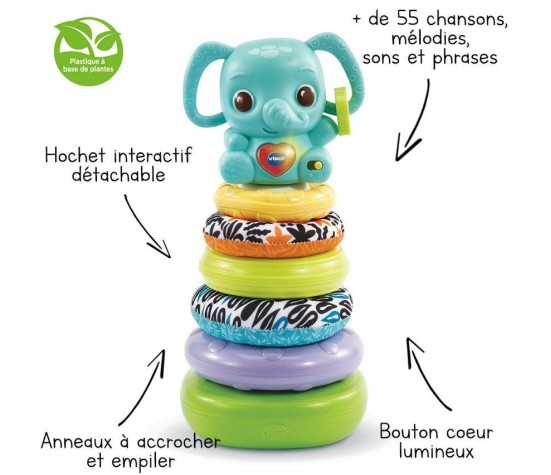 Nino, Eléphanteau Empilo 3 en 1