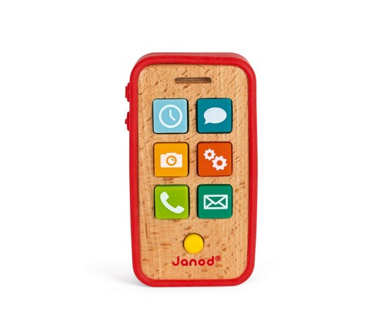 Téléphone Sonore (bois et silicone)