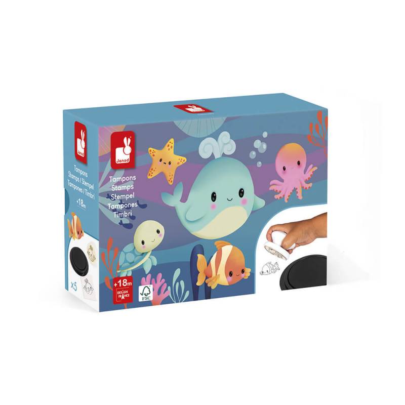 Coffret 5 Tampons Ocean Stampinoo