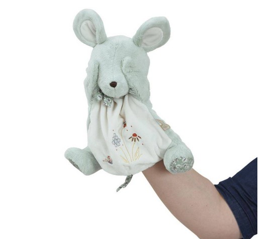 Doudou Marionnette Souris Verte