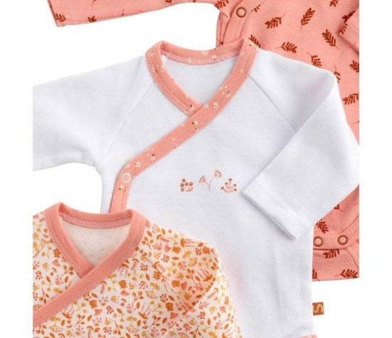 Lot de 3 Bodies 1Mois Esmée