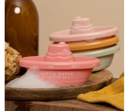 Bateaux de Bain à Empiler Rose