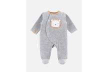 Pyjama Velours Gris 3 mois - Babou & Kendi