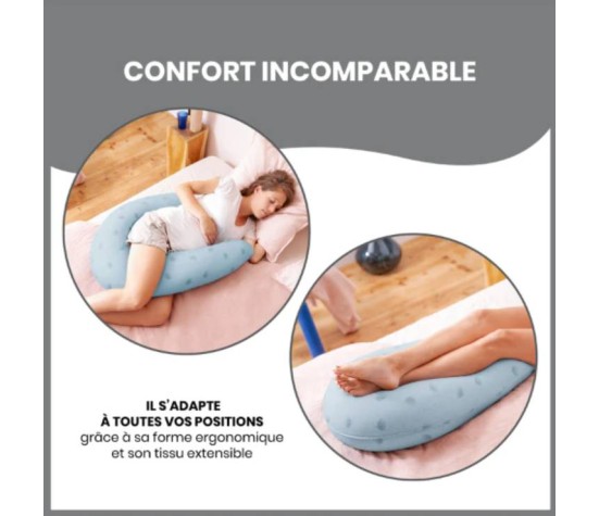 Coussin d'allaitement B.Love Wind Bleu