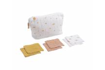 Trousse de Toilette + 4 Carrés Eponge Sunlight