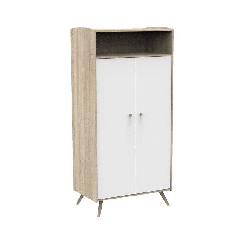 Armoire 2 Portes et 1 Niche Access Bois Blanc Armoire 2 Portes et 1 Niche Access Bois Blanc