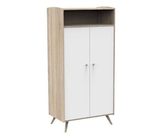 Armoire 2 Portes et 1 Niche Access Bois Blanc