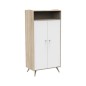 Armoire 2 Portes et 1 Niche Access Bois Blanc Armoire 2 Portes et 1 Niche Access Bois Blanc