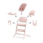 Chaise Haute Lemo 4 en 1 Rose Perle Chaise Haute Lemo 4 en 1 Rose Perle