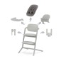Chaise Haute Lemo 4 en 1 Suede Grey Chaise Haute Lemo 4 en 1 Suede Grey