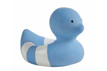 Jouet de Bain Canard Bouée en Caoutchouc Bleu