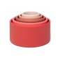 Bols Empilables Rose et Rouge Bols Empilables Rose et Rouge