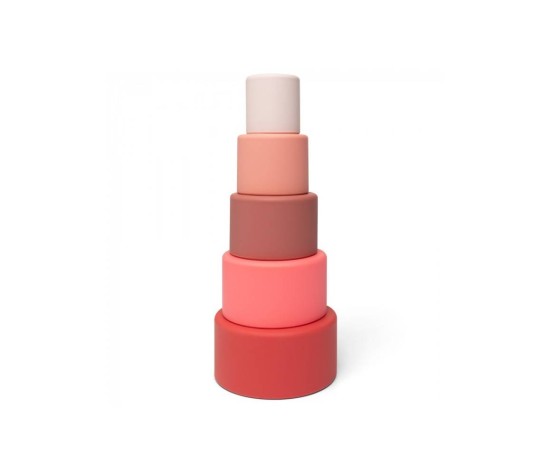 Bols Empilables Rose et Rouge