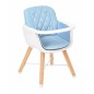 Chaise Haute Woody 2 en 1 Bleu Chaise Haute Woody 2 en 1 Bleu