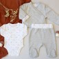 Kit Naissance 3 Pièces - Gris Chiné Kit Naissance 3 Pièces - Gris Chiné