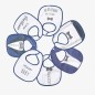 Lot de 7 Bavoirs 1er Age - Gentleman Lot de 7 Bavoirs 1er Age - Gentleman