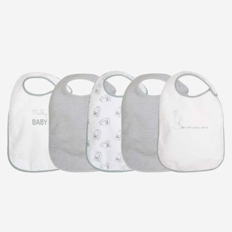 Lot de 5 Bavoirs Naissance - Milky Baby