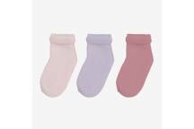 Lot de 3 Paires de Chaussettes 0-6 mois - Lilas