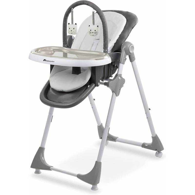 Chaise haute 6 en 1 - bébé enfant pliable grise