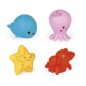 4 Gicleurs De Bain - Les Animaux De La Mer 4 Gicleurs De Bain - Les Animaux De La Mer