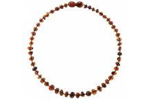 Collier Ambre bébé - Cognac