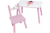 Ballerine Table + 1 Chaise