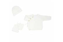 Trousseau de Naissance 3 pcs Blanc - 0/1 mois