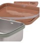 Boîte à Goûter Inox - Happy Prints Caramel Boîte à Goûter Inox - Happy Prints Caramel