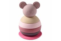 Silicone Culbuto Empilable Souris Rose