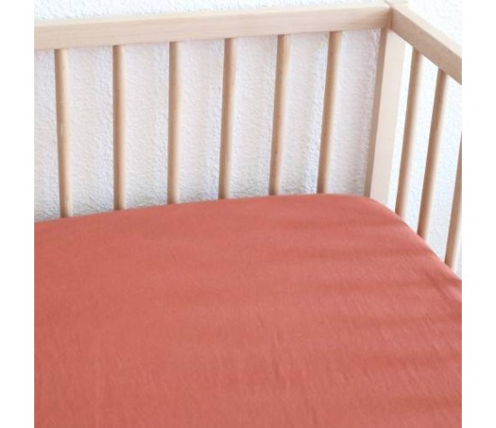 Drap Housse Terracota 70x140