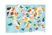 Puzzle Carte du Monde Magnétique Minikids