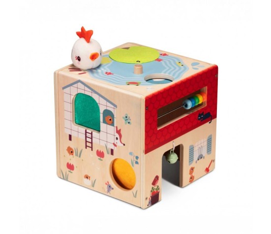 Cube D'Activités Ferme En Bois