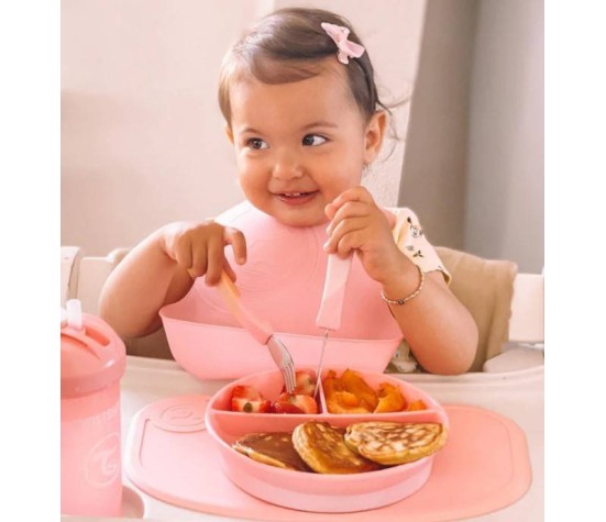 Lot De 2 Bavoirs Réceptacle Rose et Mauve 4M+