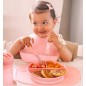 Lot De 2 Bavoirs Réceptacle Rose et Mauve 4M+