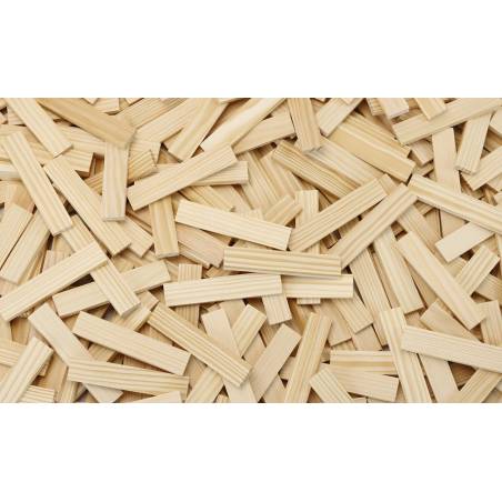 Jeu de Construction Batibloc Classic - 200 Planchettes en Bois