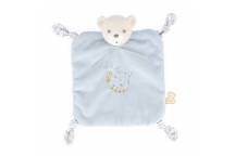 Doudou Ourson 4 noeuds Bleu