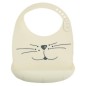 Bavoir Silicone Chat - Sable