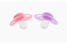 Lot De 2 Sucettes Violet/Rose 6M+