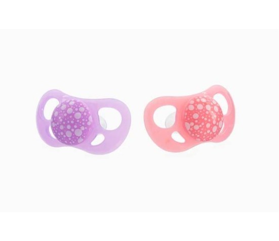 Lot De 2 Sucettes Violet/Rose 6M+
