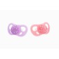 Lot De 2 Sucettes Violet/Rose 6M+