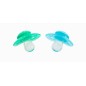 Lot De 2 Sucettes Vert/Bleu 0-6M Lot De 2 Sucettes Vert/Bleu 0-6M
